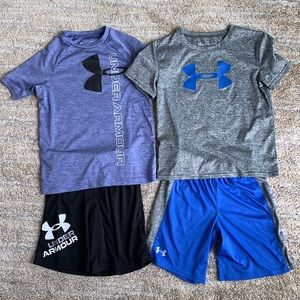 Under Armour Boys Shorts and Shirt sets - Size 6/7
